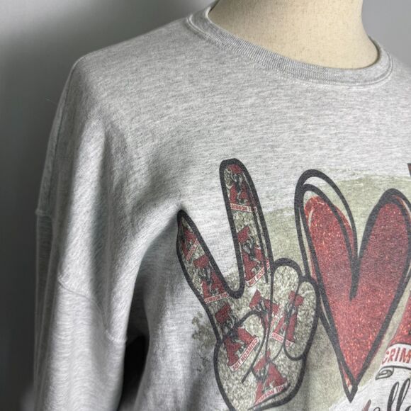 Peace Love Alabama Roll Tide Elephant Sweatshirt, Crewneck, 2XL by Jerzees 2/$50 - Picture 4 of 9